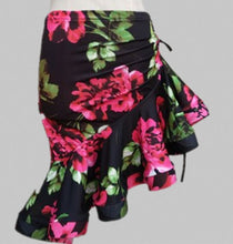 Load image into Gallery viewer, Irregular Mermaid Mini Dress Drawstring Latin Dance Skirt