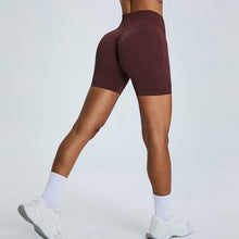 Charger l'image dans la galerie, Seamless High Waist Hip Hugger Sporty Gym Shorts Yoga Shorts