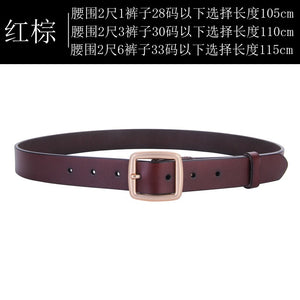 Women Leather Casual Clothing Jeans Belts