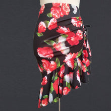 Load image into Gallery viewer, Irregular Mermaid Mini Dress Drawstring Latin Dance Skirt