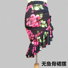 Load image into Gallery viewer, Irregular Mermaid Mini Dress Drawstring Latin Dance Skirt