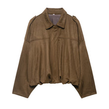 Charger l'image dans la galerie, 9-color Casual Velour Turn-down Collar Bomber Jacket