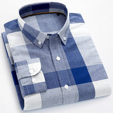 画像をギャラリービューアに読み込む, メンズ 高品質シャンブライ コットン 長袖シャツ