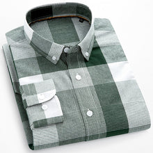 画像をギャラリービューアに読み込む, メンズ 高品質シャンブライ コットン 長袖シャツ