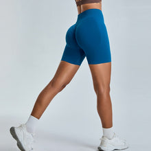Charger l'image dans la galerie, Seamless High Waist Hip Hugger Sporty Gym Shorts Yoga Shorts