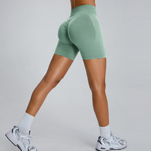 Charger l'image dans la galerie, Seamless High Waist Hip Hugger Sporty Gym Shorts Yoga Shorts