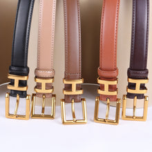 Load image into Gallery viewer, Woman Leather Decorative Thin Belts
