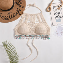 Laden Sie das Bild in den Galerie-Viewer, Tassel Crochet Crop Top