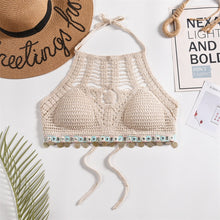 Laden Sie das Bild in den Galerie-Viewer, Tassel Crochet Crop Top