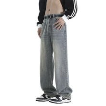 Load image into Gallery viewer, Men's Wide Leg Vintage Blue Jeans