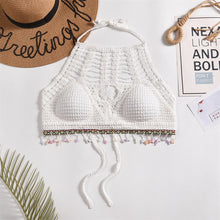 Laden Sie das Bild in den Galerie-Viewer, Tassel Crochet Crop Top