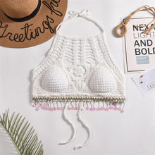 Laden Sie das Bild in den Galerie-Viewer, Tassel Crochet Crop Top