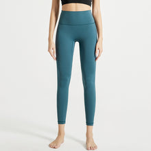 Laden Sie das Bild in den Galerie-Viewer, Ladies Yoga Pants High Waist Push Up HIp Seamless Pocket Tight Sporty Gym Pants Leggings