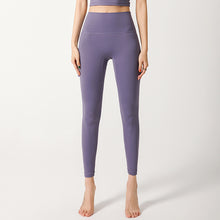 Cargar imagen en el visor de la galería, Fitness Athletic Yoga Pants Women High Waist Peach Push Up Hip Jacquard Gym Running Jogging Tight Legging