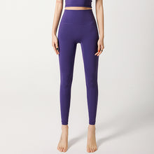 Cargar imagen en el visor de la galería, Fitness Athletic Yoga Pants Women High Waist Peach Push Up Hip Jacquard Gym Running Jogging Tight Legging