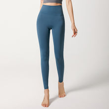 Laden Sie das Bild in den Galerie-Viewer, Ladies Yoga Pants High Waist Push Up HIp Seamless Pocket Tight Sporty Gym Pants Leggings