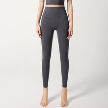 Laden Sie das Bild in den Galerie-Viewer, Ladies Yoga Pants High Waist Push Up HIp Seamless Pocket Tight Sporty Gym Pants Leggings