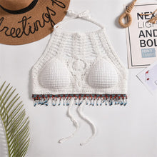 Laden Sie das Bild in den Galerie-Viewer, Tassel Crochet Crop Top