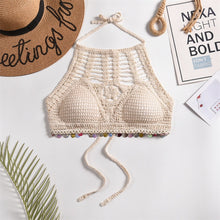 Laden Sie das Bild in den Galerie-Viewer, Tassel Crochet Crop Top