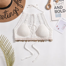 Laden Sie das Bild in den Galerie-Viewer, Tassel Crochet Crop Top