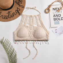Laden Sie das Bild in den Galerie-Viewer, Tassel Crochet Crop Top
