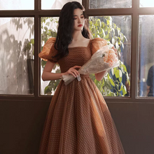 Загрузить изображение в средство просмотра галереи, 2022 New Design Puff Sleeve Dot Puffy Birthday Party Elegant Princess Event Prom Dress