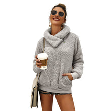 Load image into Gallery viewer, Wholesale best selling 9 colors clothing warm zip high collar solid color thick pullover designer winter sweatshirt stock