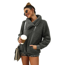 Load image into Gallery viewer, Wholesale best selling 9 colors clothing warm zip high collar solid color thick pullover designer winter sweatshirt stock