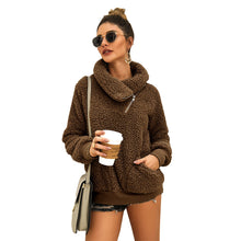 Load image into Gallery viewer, Wholesale best selling 9 colors clothing warm zip high collar solid color thick pullover designer winter sweatshirt stock