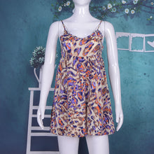 Cargar imagen en el visor de la galería, Spaghetti Strap Floral Tie Dye Beach Wear Playsuits