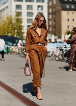 Load image into Gallery viewer, Hot Sale New Design Women's Jumpsuit Twill Denim Vintage Contrast Stitching High Street One Piece Tights