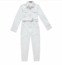 Load image into Gallery viewer, Hot Sale New Design Women's Jumpsuit Twill Denim Vintage Contrast Stitching High Street One Piece Tights