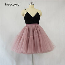 Charger l'image dans la galerie, High Waist Pleated Tulle Skirt Adult Tutu Short Puffy Skirts