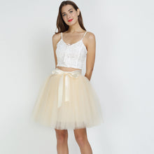 Charger l'image dans la galerie, A Line Tulle Big Flare 7-Layer 4 Meters Puffy Bridesmaid Skirt