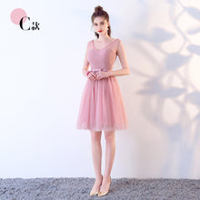 Загрузить изображение в средство просмотра галереи, Multiple Designs Dusty Pink Blue Bridesmaid Marriage Evening Dress