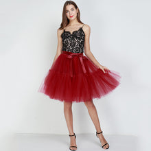 Carica l'immagine nel visualizzatore di Gallery, Gonna in tulle da damigella d'onore svasata a 5 strati