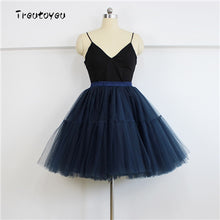 Charger l'image dans la galerie, High Waist Pleated Tulle Skirt Adult Tutu Short Puffy Skirts