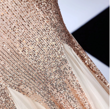 Load image into Gallery viewer, 2020 new arrival 6 colors formal banquet womens wear sleeveless sequin long sexy patchwork gown evening dress elegant - Jasmine Wei Factory Shop