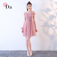 Загрузить изображение в средство просмотра галереи, Multiple Designs Dusty Pink Blue Bridesmaid Marriage Evening Dress