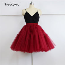 Charger l'image dans la galerie, High Waist Pleated Tulle Skirt Adult Tutu Short Puffy Skirts
