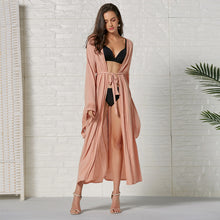 Carica l'immagine nel visualizzatore di Gallery, Copricostume Kimono Long Rayon Beach