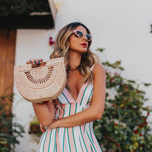 Charger l'image dans la galerie, striped spaghetti strap maxi frill dress