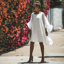 Charger l'image dans la galerie, Trumpet Sleeve Oversized Mini Dress