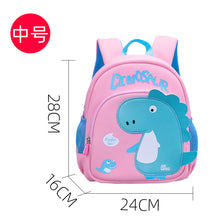 Load image into Gallery viewer, Kindergarten Boys 2-3Y Girls Cartoon Dinosaur Backpack Schoolbag