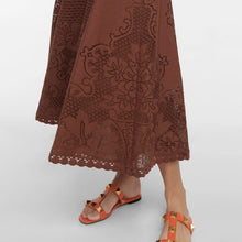 Carica l'immagine nel visualizzatore di Gallery, Abito casual midi in pizzo spaghetti