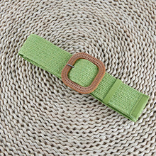 Load image into Gallery viewer, New Design Cotton Linen Style PP Woven Round Square Buckle Embellishment Belts