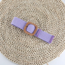 Load image into Gallery viewer, New Design Cotton Linen Style PP Woven Round Square Buckle Embellishment Belts