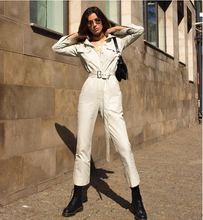 Load image into Gallery viewer, Hot Sale New Design Women's Jumpsuit Twill Denim Vintage Contrast Stitching High Street One Piece Tights