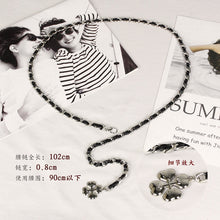 画像をギャラリービューアに読み込む, エレガントな服の薄い金属チェーン装飾ベルト