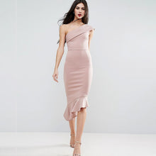 Charger l'image dans la galerie, New style one shoulder dress sexy style Bodycon dress